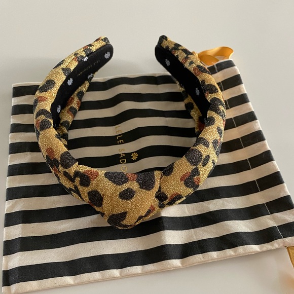 Lele Sadoughi Knotted Leopard Headband - Picture 2 of 5
